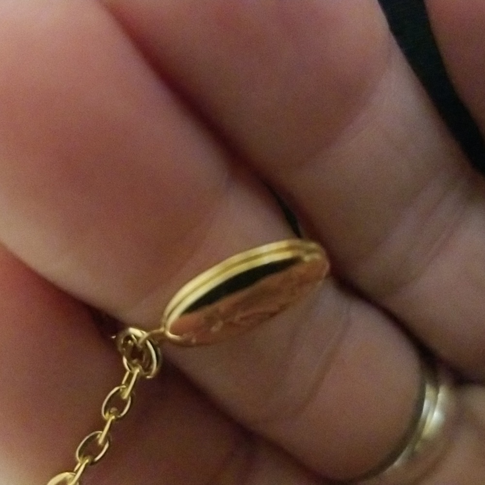 Triple Strand Locket Necklace - Picture 10 of 11